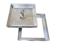 Напольный люк под плитку 750х750 мм Small 