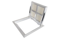 Люк в подвал Периметр 700х800п откидной алюминиевый