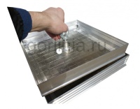 Напольный люк под плитку 450х450 мм Small 